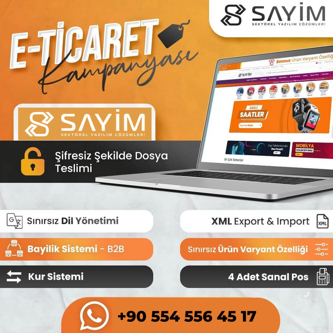 NeoDizayN Gate E-Ticaret Yazılımı <br>(Bayi Sistemi b2b + Dil + Kur + Xml)