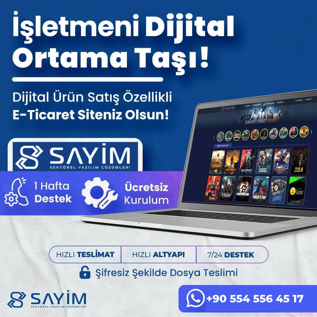 NeoDizayN v4 E-Ticaret Yazılımı <br>(Dijital Ürün)